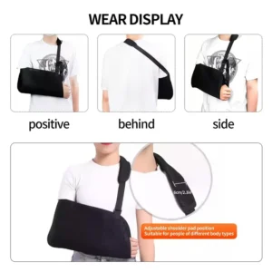 1x bretella fissa avambraccio tracolla spalla braccio polso cinghia traspirante