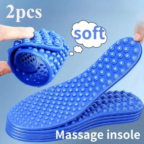 Solette massaggio piedi 5D EVA alta densità sneakers assorbimento urti 41-42