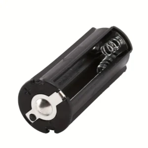 2 gialle convertitore batteria D riduttore AA/AAA adattatore ABS acciaio