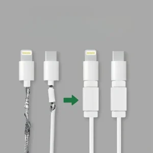 8pcs protezione cavi PVC ricarica telefono USB tablet durevole multifunzione