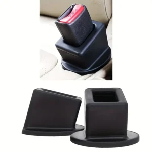 1x fermaglio sedile auto nero blocco silicone alta sicurezza