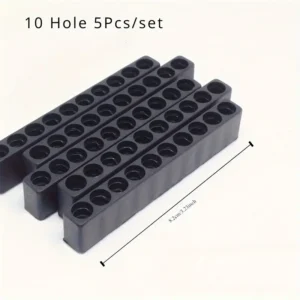 Set 5 portapunte 10 fori cacciavite plastica accessori trapano PVC organizer