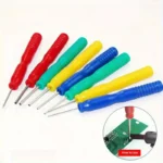 Set 8 strumenti smontaggio circuiti stampati ago acciaio riparazione elettronica