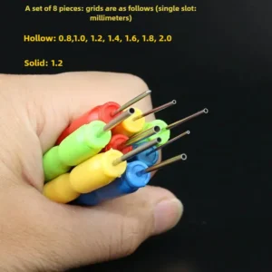 Set 8 strumenti smontaggio circuiti stampati ago acciaio riparazione elettronica