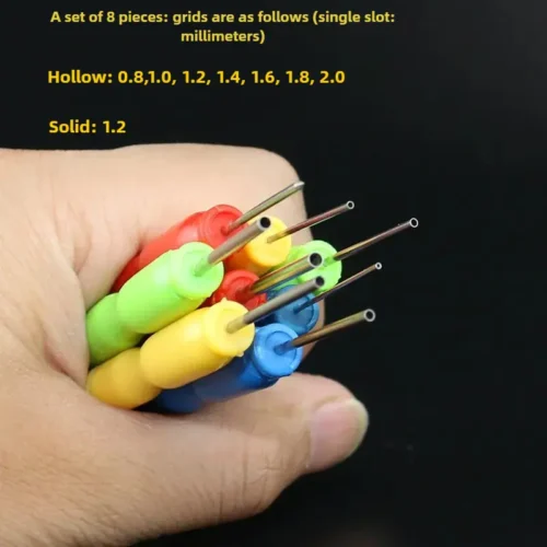 Set 8 strumenti smontaggio circuiti stampati ago acciaio riparazione elettronica