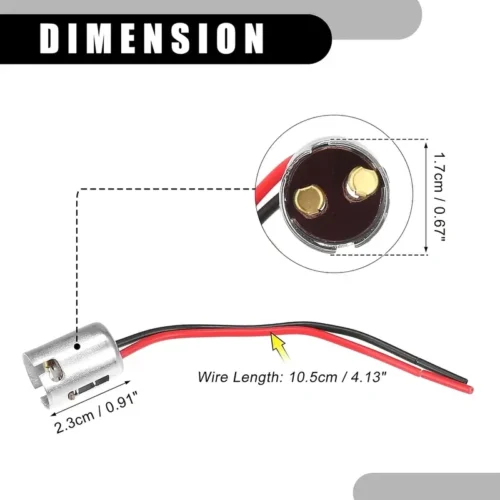 2x Supporto adattatore lampadina LED BA15D BA9S 1156 1157 segnale auto