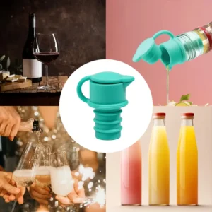 2pz tappi bottiglia vino silicone riutilizzabili antiperdite universali