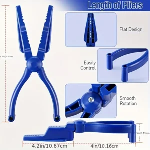 1x assistente unghie blue copertura sicurezza chiodi morsetto acciaio col casual