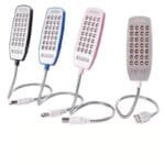 Luce notturna nera USB 28LED super luminosa portatile lettura computer