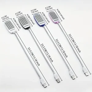 Luce notturna nera USB 28LED super luminosa portatile lettura computer