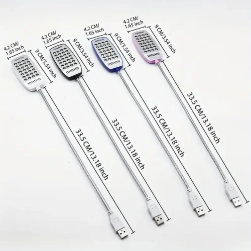 Luce notturna nera USB 28LED super luminosa portatile lettura computer