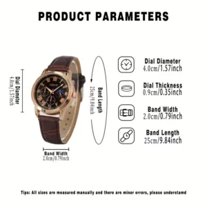 1x orologio polso uomo elettronico quadrato pelle sintetica casual business