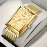 1x orologio quarzo dorato scala romana business regalo uomo donna papà