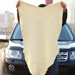 1x asciugamano 30x40cm auto beige cervo naturale morbido assorbente lavabile