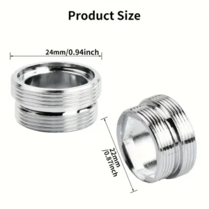 1pz adattatore rubinetto rame filettato metallico M24-M22 purificatore acqua