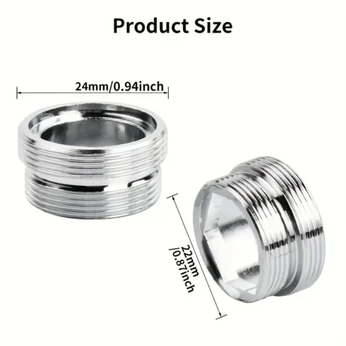1pz adattatore rubinetto rame filettato metallico M24-M22 purificatore acqua