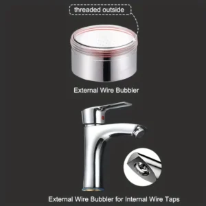 1pz adattatore rubinetto rame filettato metallico M24-M22 purificatore acqua