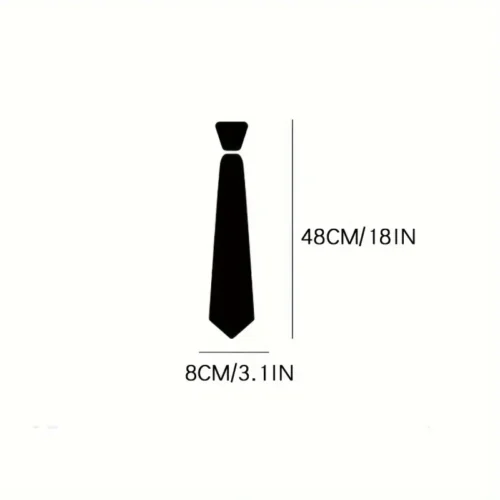 Cravatta uomo nera opaca 6cm zip formale business senza nodo professionale