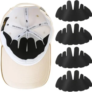 5pz rivestimenti tessuto BIANCO cappelli baseball assorbenti lavabili