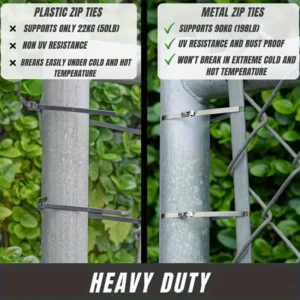 25pz fascette stringitubo acciaio inox 150mm multiuso scarico interni esterni