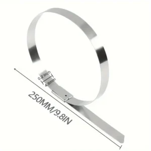 25pz fascette stringitubo acciaio inox 150mm multiuso scarico interni esterni