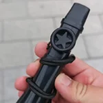 Flauto corto nero armonica bocca plastica colori vari facile principianti