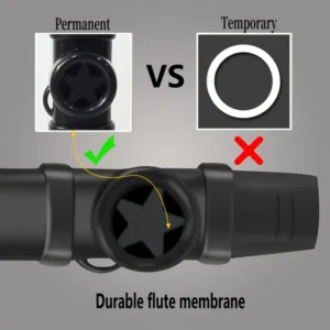 Flauto corto nero armonica bocca plastica colori vari facile principianti