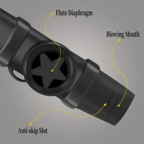 Flauto corto nero armonica bocca plastica colori vari facile principianti