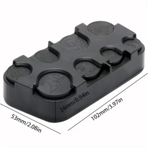 Scatola plastica distributore monete euro organizer compatto portatile