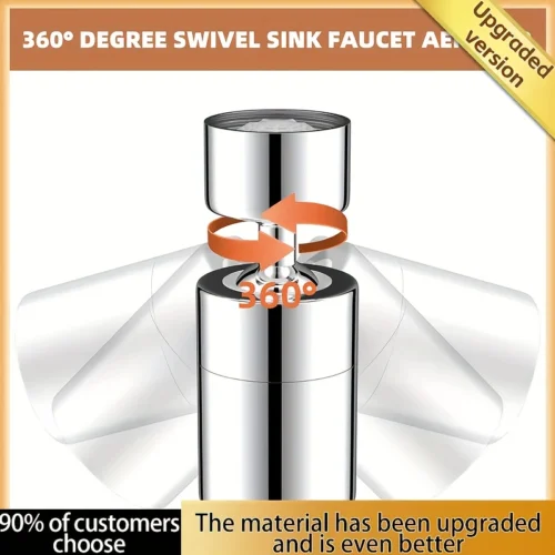 Rubinetto rotante 360° 2 modalità spruzzo schiuma lavello cucina bagno