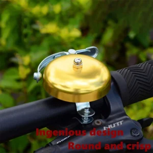 Campanello bici classico DORATO ottone suono forte chiaro retrò elegante
