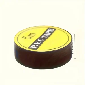 5pz nastro isolante elettrico nero gomma 200°C flessibile auto fai da te