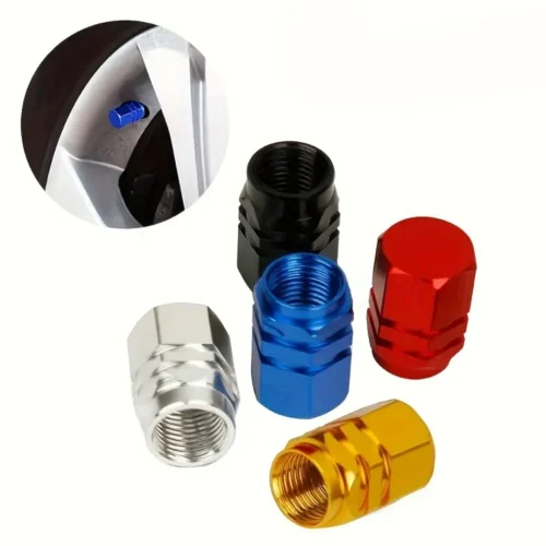 20pz cappucci valvola auto bici alluminio 5 colori resistenti versatili