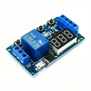Modulo relè timer programmabile 6-30V DC LED USB ciclico display digitale