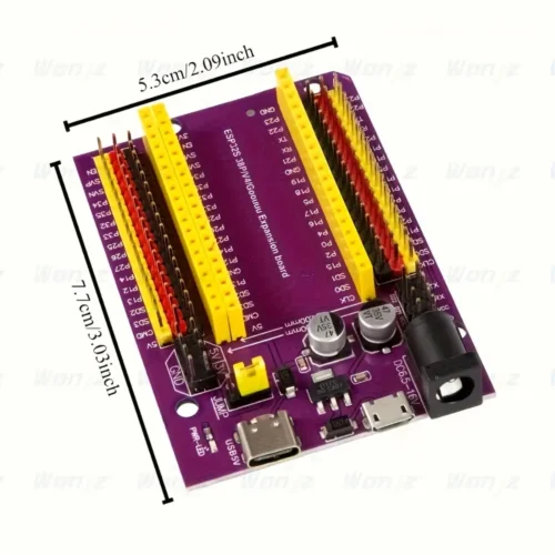 1x modulo sensore ESP32-Devkitc WROOM-32U kit sviluppo IoT piastra espansione