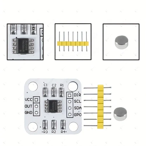 1pz modulo sensore angolo AS5600 12-bit 0-360° alta precisione rame integrato