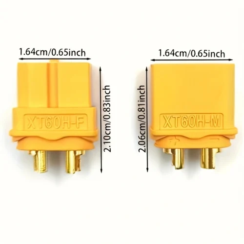 6paia XT60H connettori batteria RC maschio femmina guaina aggiornata