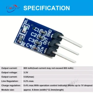 10pz modulo alimentazione step-down DC-DC AMS1117-3.3 buck LDO 800mA
