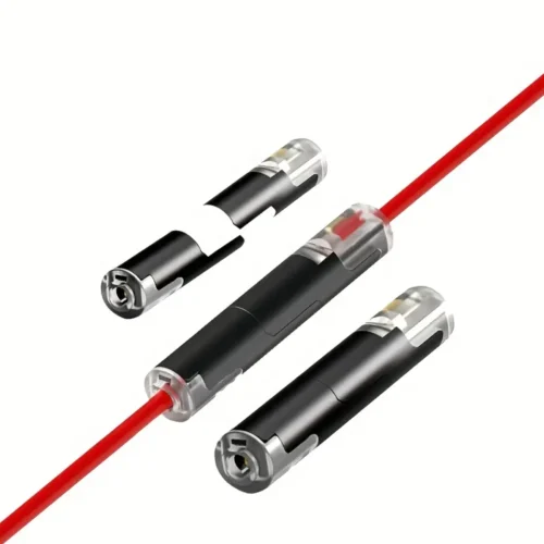 10pz connettori rapidi cavi nero trasparente senza saldatura serraggio ottone