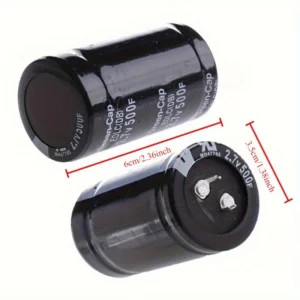 Condensatore farad nero 35x60mm 2.7V 500F super raddrizzatore auto