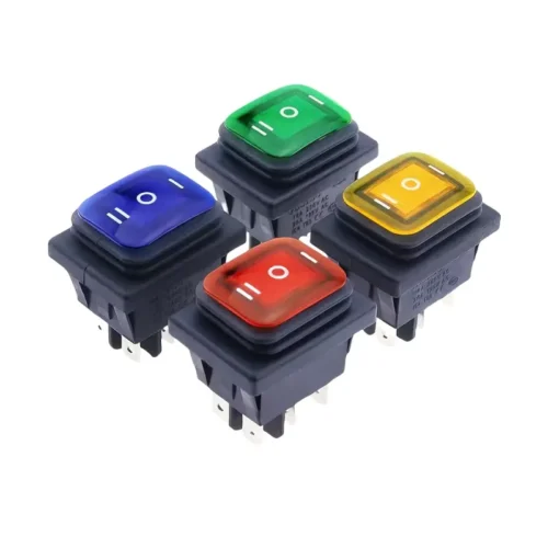 659-0.webp 1x interruttore pedale LED VERDE KCD4 ON-OFF-ON 6pin controllo industriale