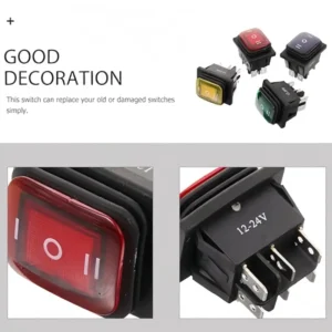 1x interruttore pedale LED VERDE KCD4 ON-OFF-ON 6pin controllo industriale