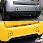 2x Gancio traino anteriore posteriore copertura occhio per Smart Fortwo 2007-15