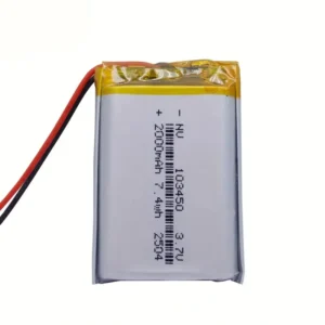 1x batteria 103450 3.7V 2000mAh power bank lampada estetica portatile