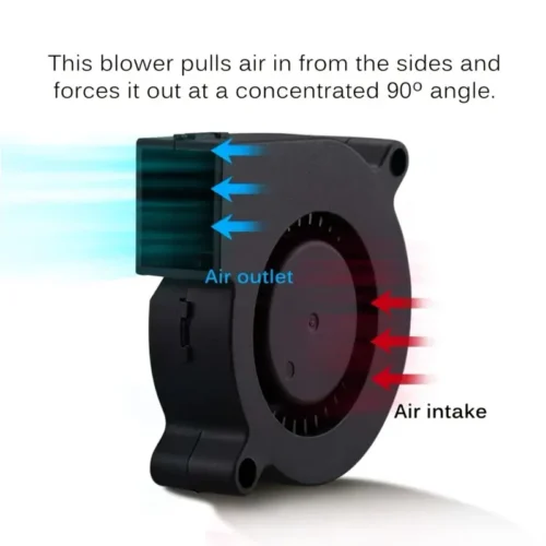 Ventola raffreddamento turbina 5015 12V brushless stampante 3D estrusore