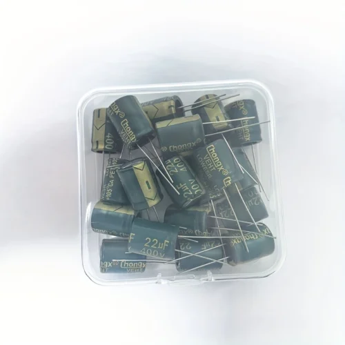 10pz condensatori elettrolitici 400V22uF 13x17mm bassa ESR alta qualità