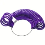 Misuratore anelli 27pz viola calibro dita A-Z USA 1-13 strumento gioielli