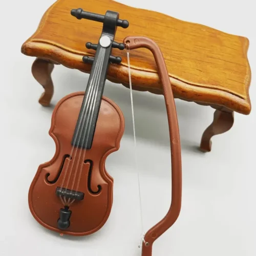 1pz violino miniatura accessorio casa bambole strumento mini decorazione