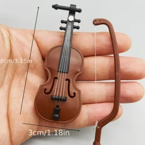 1pz violino miniatura accessorio casa bambole strumento mini decorazione