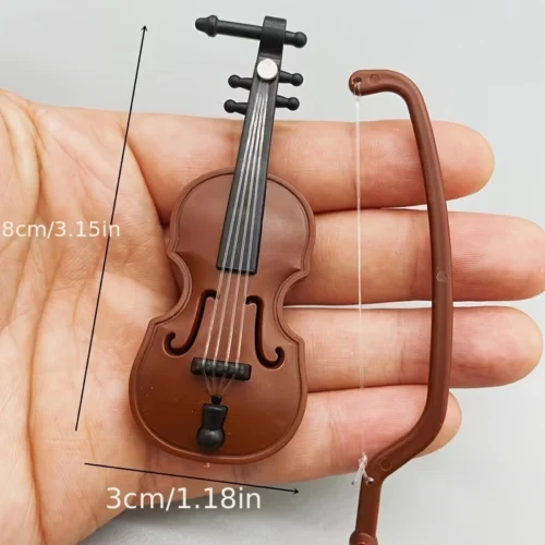 1pz violino miniatura accessorio casa bambole strumento mini decorazione